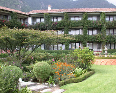 front view of hotel Atitlan, Guatemala