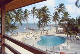 Tropica Beach Resort is located south of San Pedro, on one of the best swimming beaches on the idyllic island of Ambergris Caye, off the Caribbean Coast of Belize. All rooms overlook the ocean.